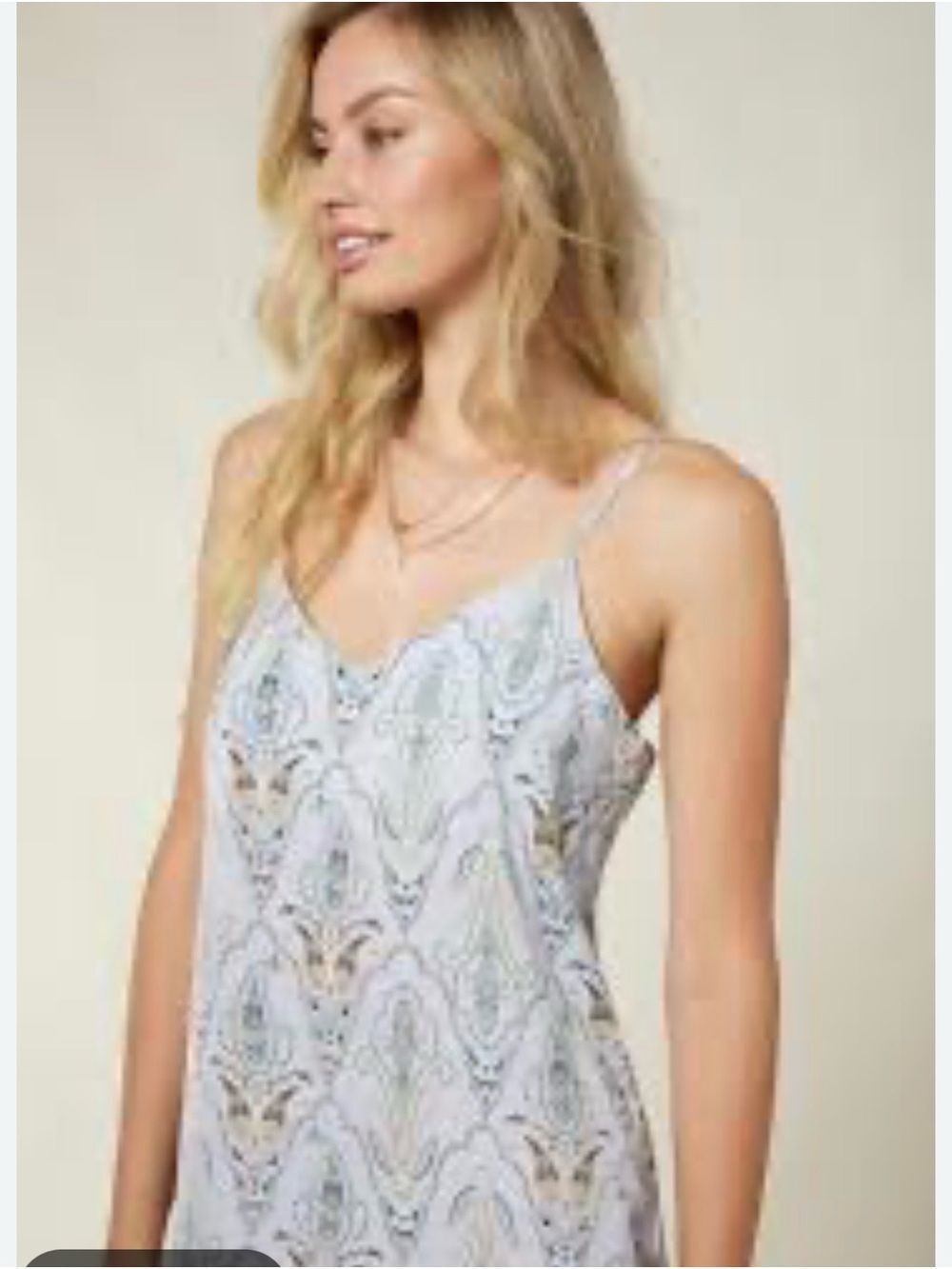 0104 O'Neill Light Blue Paisley Midi Dress